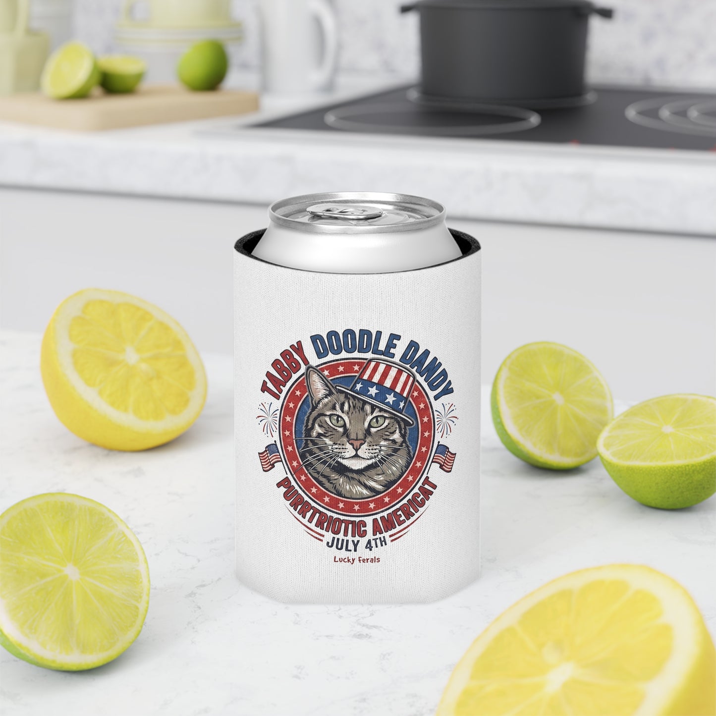 Tabby Doodle Dandy Can Cooler