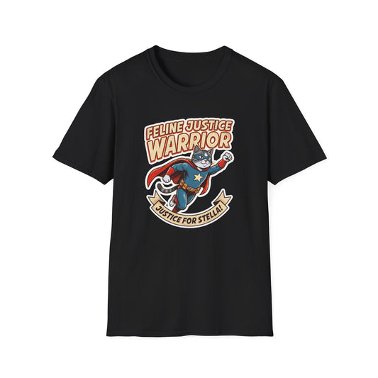 Feline Justice Warrior Vintage Comic Character T-Shirt