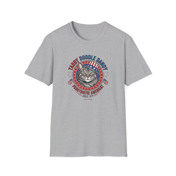 Tabby Doodle Dandy Patriotic Cat T-Shirt