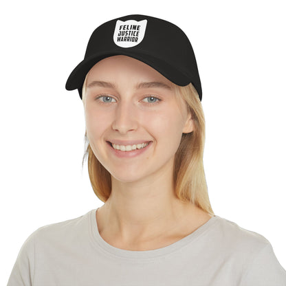 Feline Justice Warrior Logo Baseball Cap
