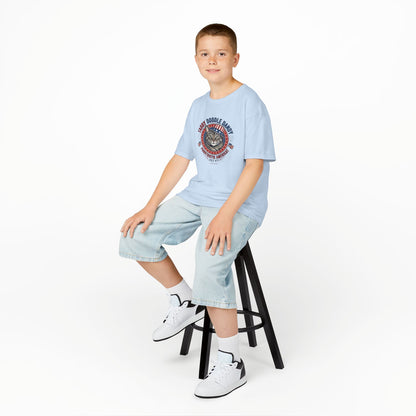 Kids Tabby Doodle Daddy Patriotic Cat T-Shirt