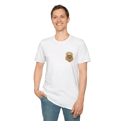 Feline Justice Warrior Gold Badge T-Shirt