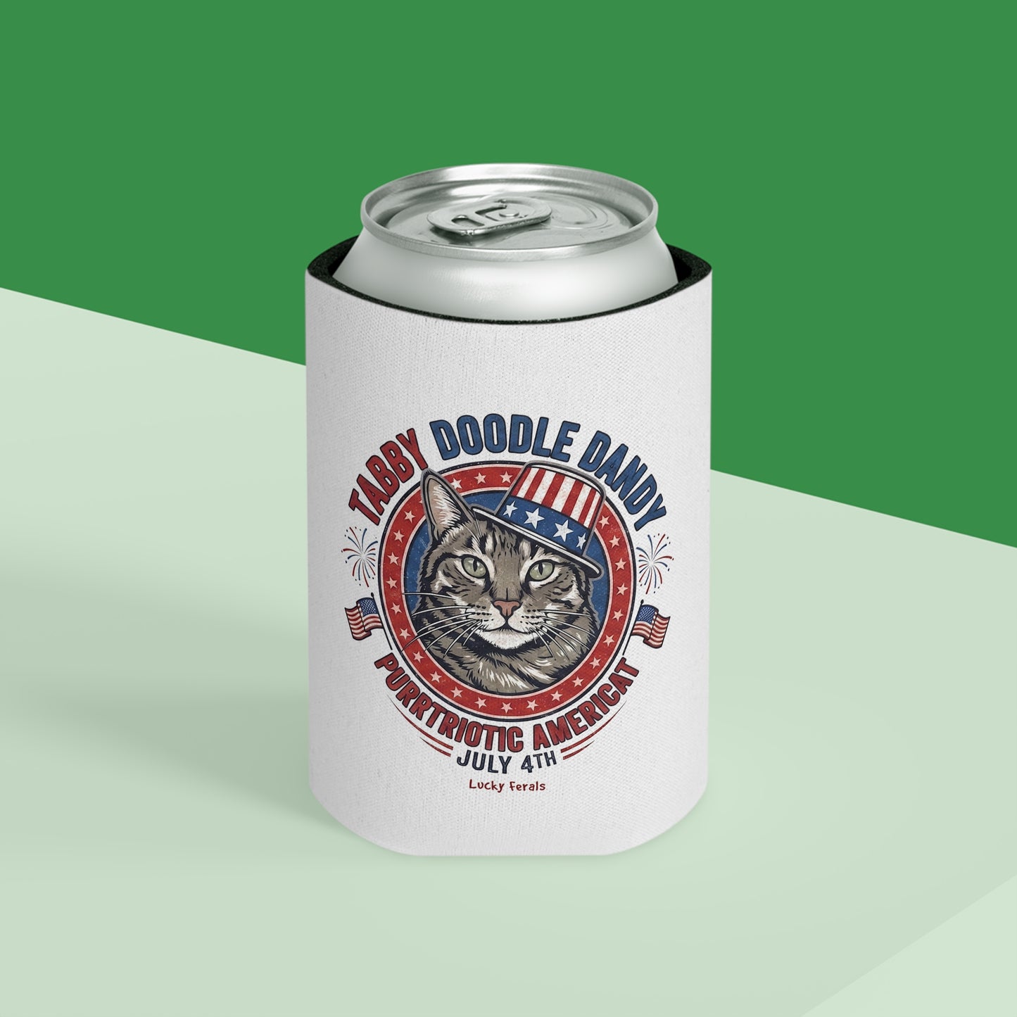 Tabby Doodle Dandy Can Cooler
