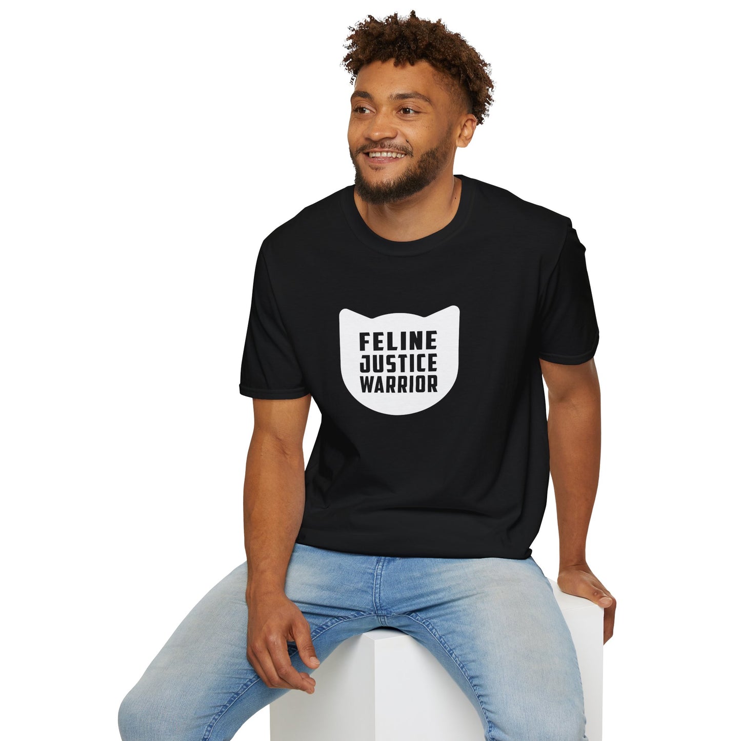Feline Justice Warrior Logo T-Shirt