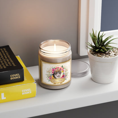 Queen Stella Memorial Soy Candle — 9oz Jar with White Lid
