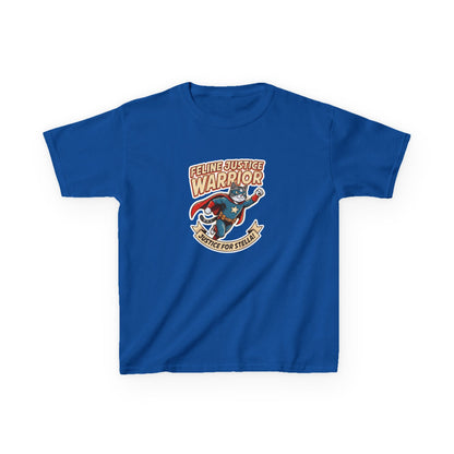 Kids — Feline Justice Warrior Vintage Comic Character T-Shirt