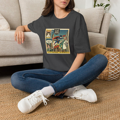 Feline Justice Warrior Vintage Comic T-Shirt