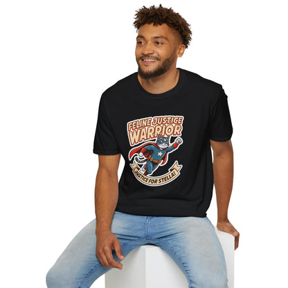 Feline Justice Warrior Vintage Comic Character T-Shirt