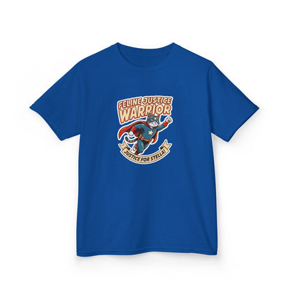 Kids — Feline Justice Warrior Vintage Comic Character T-Shirt