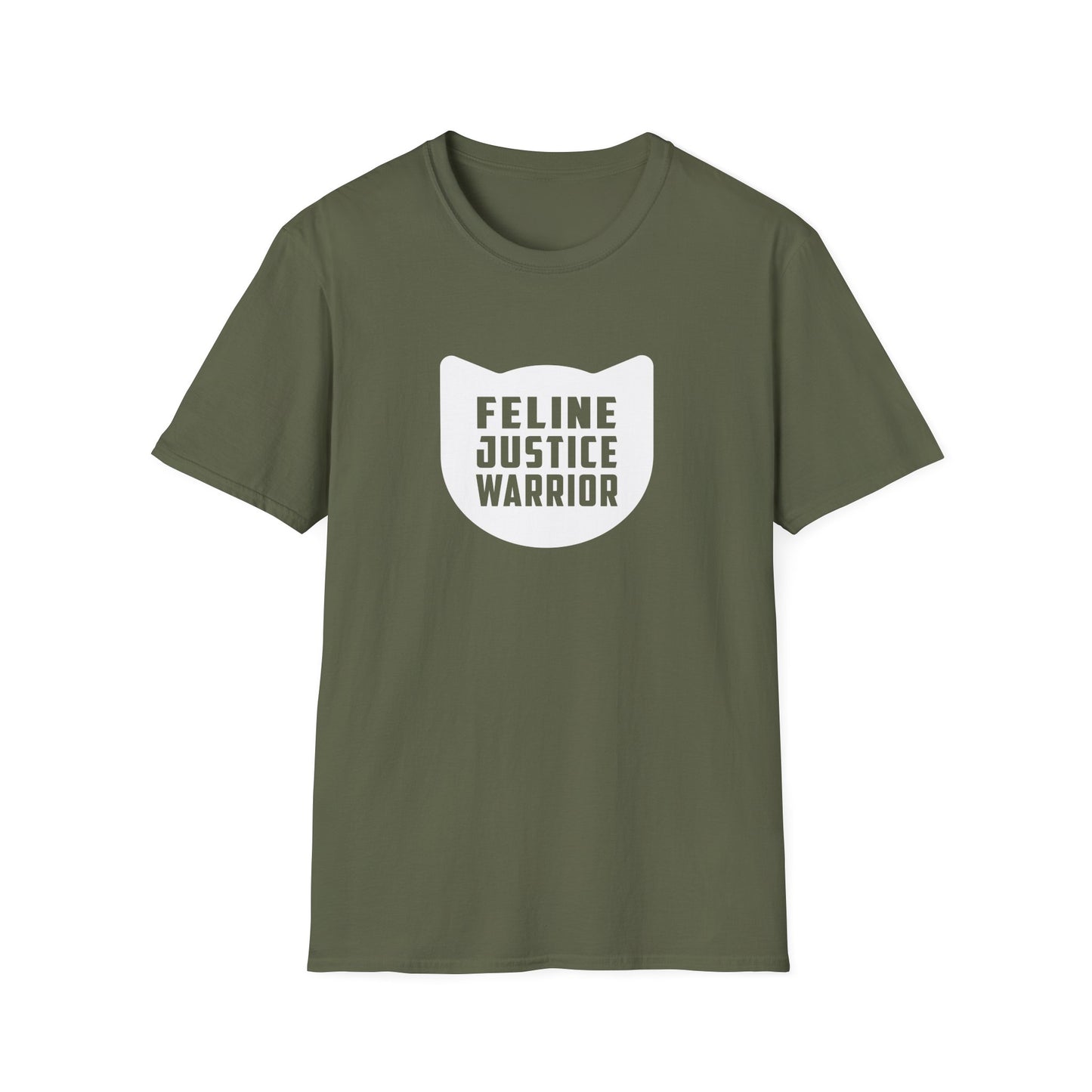 Feline Justice Warrior Logo T-Shirt