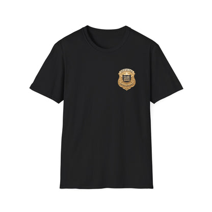 Feline Justice Warrior Gold Badge T-Shirt