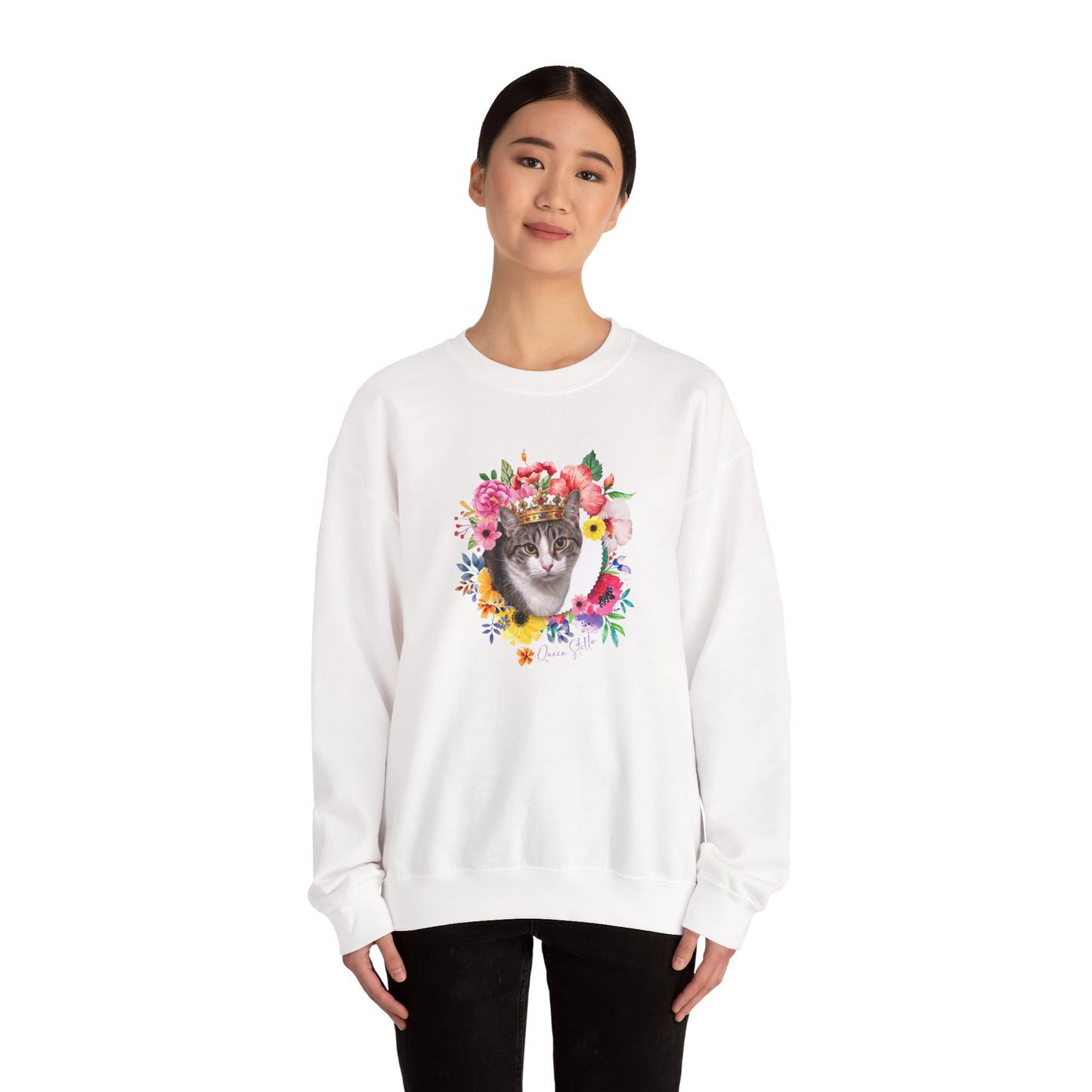 Queen Stella Floral Women's And Unisex Sweatshirt