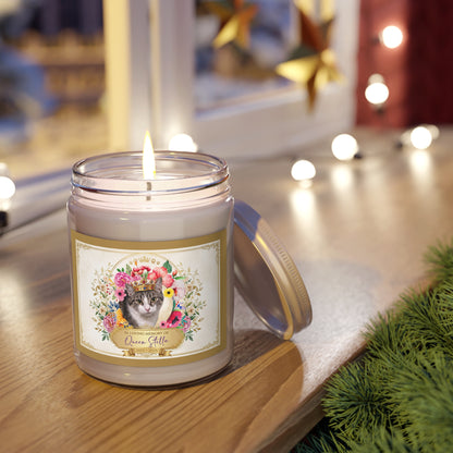 Queen Stella Memorial Soy Candle — 9oz Jar with White Lid