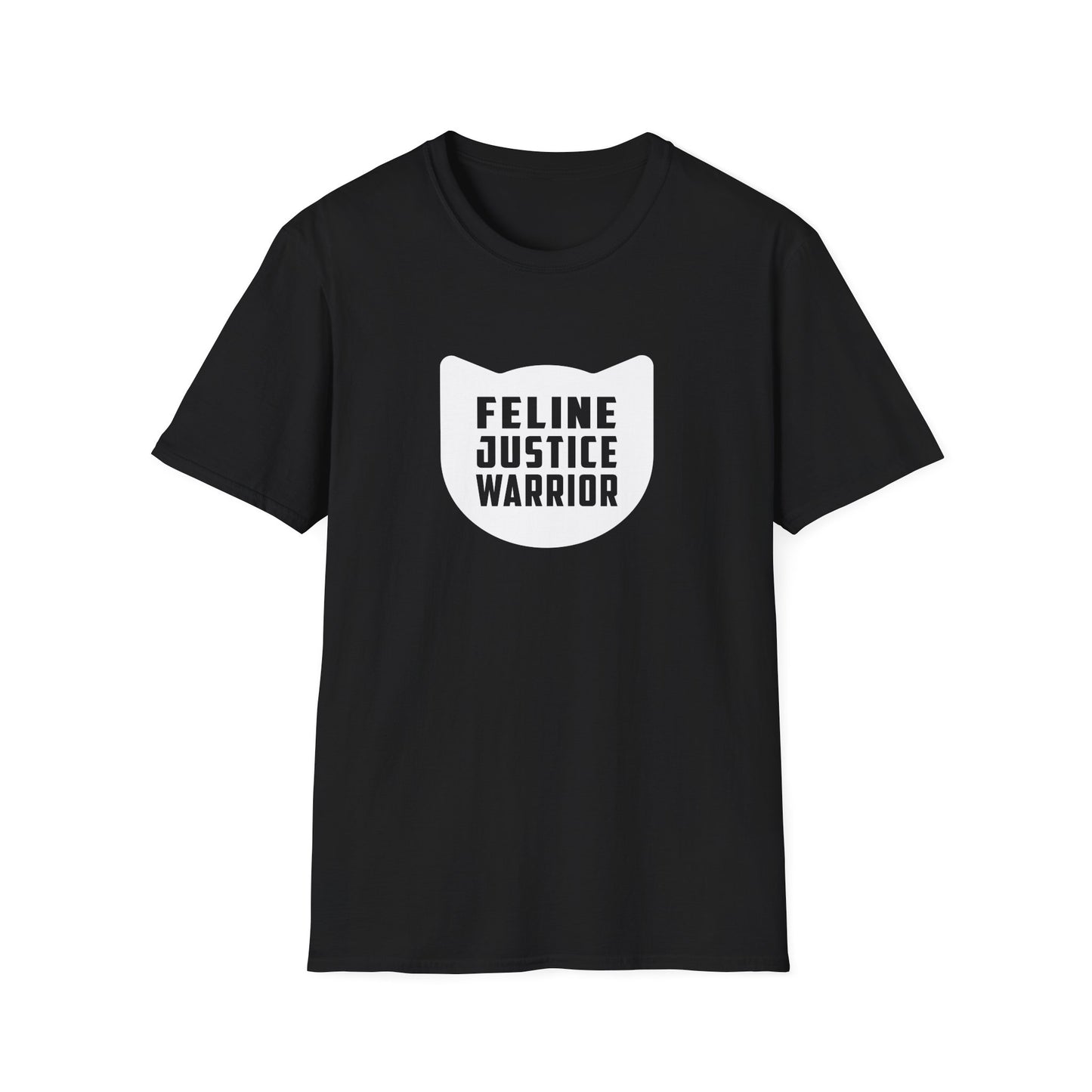 Feline Justice Warrior Logo T-Shirt