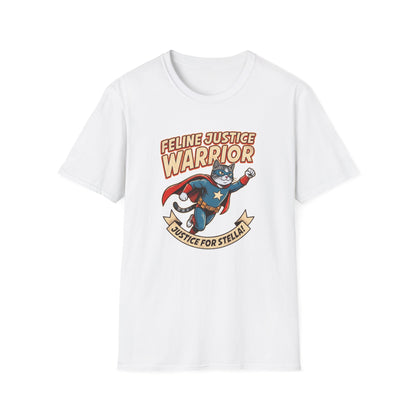 Feline Justice Warrior Vintage Comic Character T-Shirt
