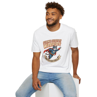 Feline Justice Warrior Vintage Comic Character T-Shirt