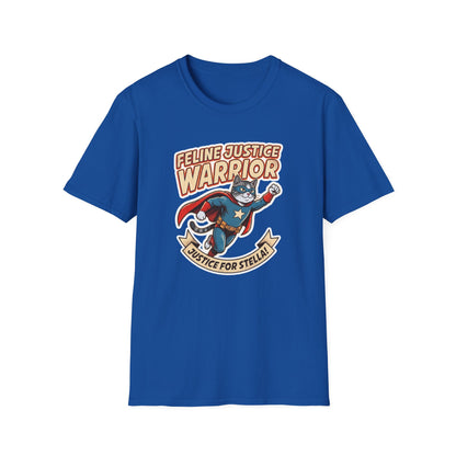 Feline Justice Warrior Vintage Comic Character T-Shirt