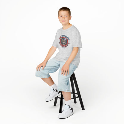 Kids Tabby Doodle Daddy Patriotic Cat T-Shirt