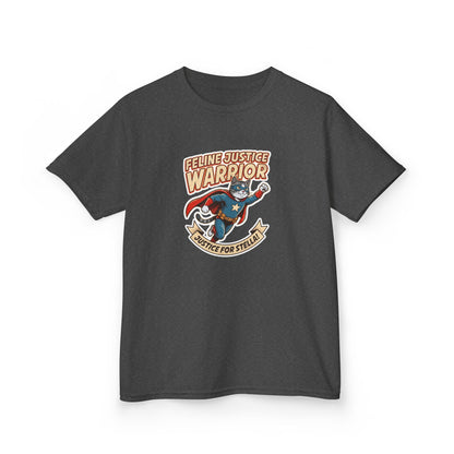 Kids — Feline Justice Warrior Vintage Comic Character T-Shirt