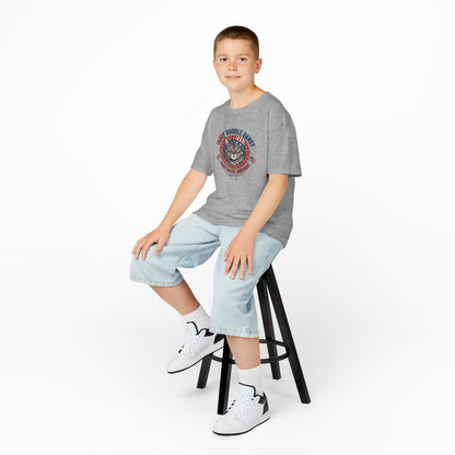 Kids Tabby Doodle Daddy Patriotic Cat T-Shirt