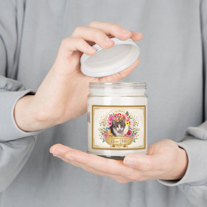 Queen Stella Memorial Soy Candle — 9oz Jar with White Lid