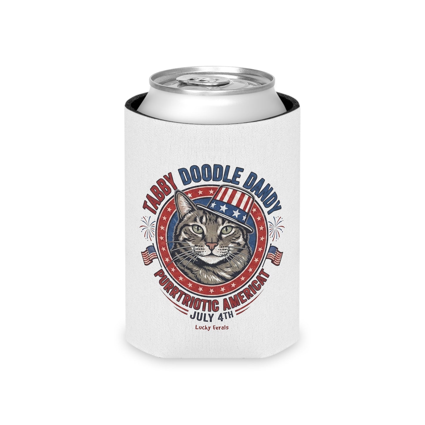 Tabby Doodle Dandy Can Cooler