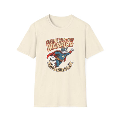Feline Justice Warrior Vintage Comic Character T-Shirt